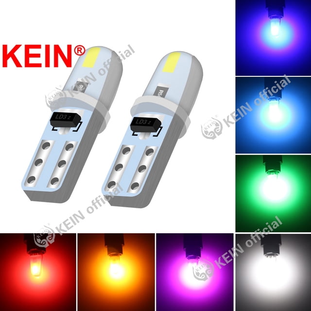 kein t5 bombilla led w3w w1.2w led luces interiores del coche salpicadero indicador de calentamiento cuña auto instrumento lámpara 12v auto salpicadero led luz indicador lámpara