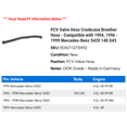 thumbnail image 2 of PCV Valve Hose Crankcase Breather Hose - Compatible with 1994, 1996 - 1999 Mercedes-Benz S420 140.043 1997 1998, 2 of 2