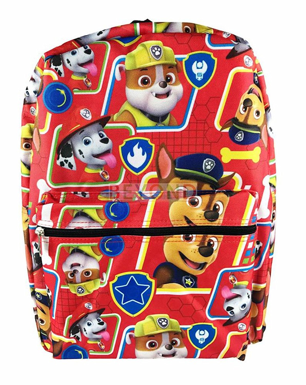 KBNL Nickeloedon Paw Patrol All Printed 16" School Backpack, MEASURES