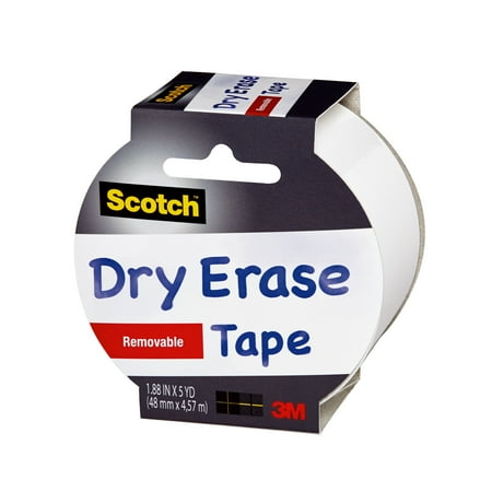UPC: 0051141399225 | Scotch Dry Erase Tape  1.88 Inches x 5 Yards  White