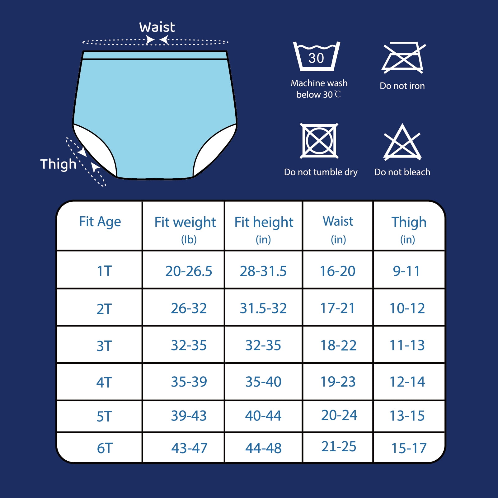SMULPOOTI 8 Packs Plastic Underwear Covers for Potty Training Rubber Pants for Toddlers Rubber Training Pants for Toddlers Plastic Diaper Covers Plastic Underwear for Toddler Boys 1t