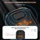 thumbnail image 4 of Receptor de radio para coche con transmisor FM Bluetooth 5.0 con 2 micrófonos, cargador de coche PD QC 3.0 de 41 W con llamadas manos libres RV Rojo Verde, 4 of 5