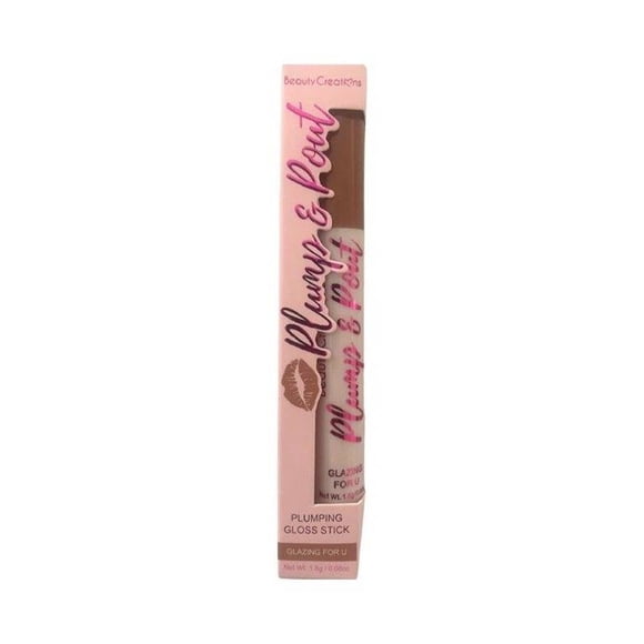 Brillo labial en barra Beauty Creations Plump & pout stick glazing for u larga duración de 1.8gr