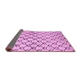 thumbnail image 2 of Ahgly Company Indoor Round Abstract Purple Modern Area Rugs, 3' Round, 2 of 4
