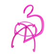 thumbnail image 1 of Soporte para peluca colgante Strade Fareast Limited Rosa 22 cm x 23 cm, 1 of 8