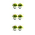thumbnail image 3 of Guardoinrt 2piece Potted Simulation Plants Adding Beauty And Style To Any Setting Durable Pot Bonsai Ornament yellow 3Set, 3 of 6