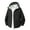 Black, variant on Mens Waterproof Lightweight Hooded Rain Jacket Fashion Color Block Outdoor Raincoat Softshell Jacket for Hiking Travel