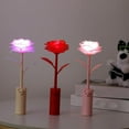thumbnail image 5 of ZZkhGo Bear Rose LED Flower Night Light Romantic Table Lamp Gift for Valentine's Day Birthday Decorative Ambient Lighting, 5 of 5