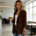 thumbnail image 7 of Jackets for Women Solid Color Spring Autumn Casual Button Down Long Sleeved Windbreaker Coat Fall Winter Track Jackets with Pockets 2026 Fall Coat Tops, 7 of 7