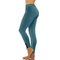 thumbnail image 2 of Womens Plus Size Yoga Pants Elastic High Waist Lace-Up Leg Leggings Solid Color Fitness Sporty Trousers (S, Green), 2 of 8