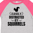 thumbnail image 4 of Inktastic Easily Distracted by Squirrels Boys or Girls Toddler T-Shirt, 4 of 5