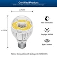 thumbnail image 6 of SANSI 30 Watts (300W Equiv) A19 LED Light Bulb, 4500 Lumens, E26 Base, 5000K Daylight Non-Dimmable, 6 of 6