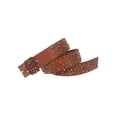 thumbnail image 3 of 1 3/4 Inch Snap On Multi-rivet Studded Beveled Edged Full Grain Leather Belt Strap, 3 of 3