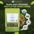 thumbnail image 2 of Biokoma Pure and Organic Mistletoe Dried Herb 100g (3.55oz) In Resealable Moisture Proof Pouch, USDA Certified Organic - Herbal Tea, No Additives, No Preservatives, No GMO, Kosher, 2 of 8
