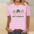 thumbnail image 2 of Camisetas Casuales de Mujer Nueva Moda Impresa Cuello Tripulado Manga Corta, Top Ligero para Diario Y Fiesta, 2 of 4