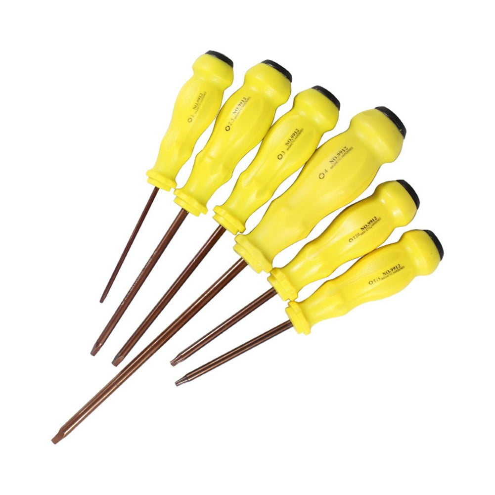 6Pcs Squrae Torx Screwdriver Set for Mobile Phone Compurter Repair Hand Tool