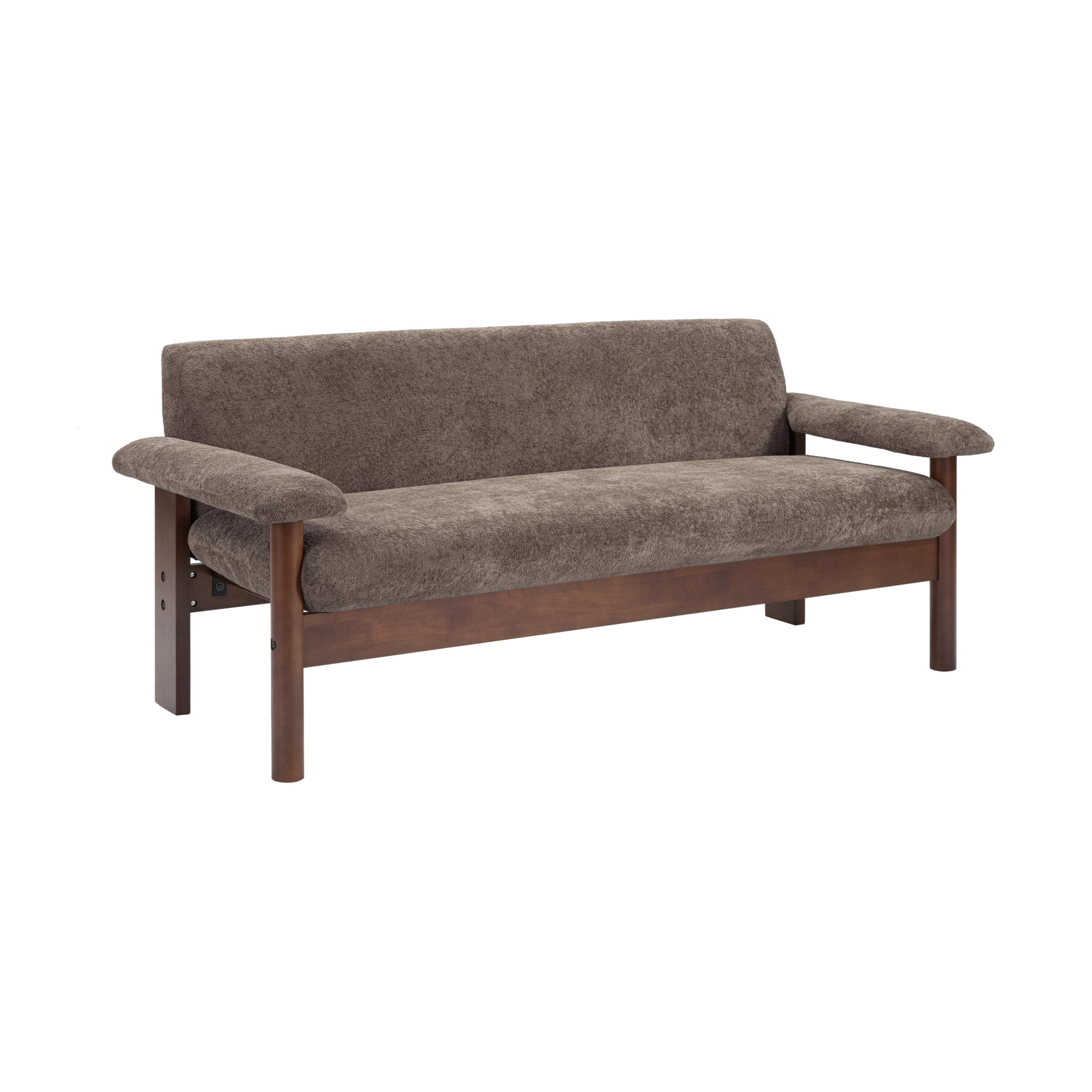Christopher Knight Home 70" Modern Sofa, Chenille Upholstered Couch with Pillow Top Arms, Brown
