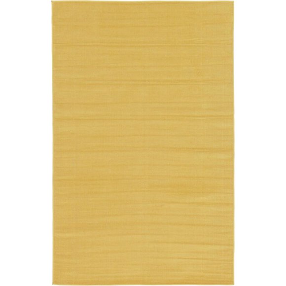 Unique Loom Williamsburg Solid Vibrant Rug 5' x 8' Rectangle Gold
