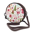 thumbnail image 2 of Lsque Snowflakes Santa Claus Pattern Shoulder Bag – Microfiber Leather Crossbody with Detachable Strap & Handle Ring, Waterproof & Durable, Elegant Everyday Carry, 2 of 5