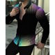 thumbnail image 1 of Tops vintage de verano y otoño para hombre, camisetas informales de manga larga con estampado de tótem geométrico y floral, ropa para hombre, camisa de fiesta para exteriores 2024, 1 of 6