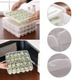 thumbnail image 1 of Dumpling Frozen Box Case Refrigerator Storage Organizer Food Crisper Container, 1 of 8