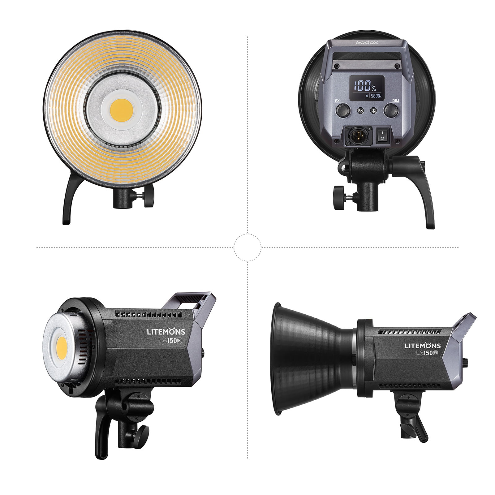 Godox LA150Bi 190W LED Video Light Bowens Lamp Two-Tone 2800K-6500K 