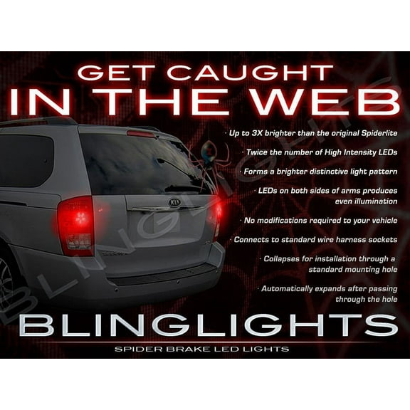 For Kia Sedona Custom LED Tail Lamp Spider Light Bulbs Replacement Pair