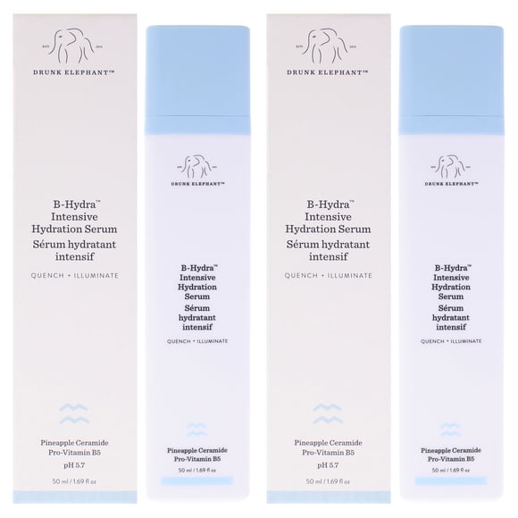 B-Hydra Intensive Hydration Serum by Drunk Elephant for Women - 1.69 oz Serum - Pack of 2