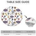 thumbnail image 6 of White Baseball Fun Club Pattern Round Fitted Tablecloth with Elastic Edge,Dining Table Cover Waterproof,Outdoor Round Tablecloth for Camping,Dining,Indoor and Outdoor, 6 of 7