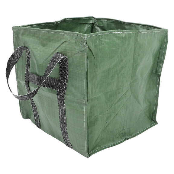Reusable Garden Waste Bag Versatility Folding Garbage Green