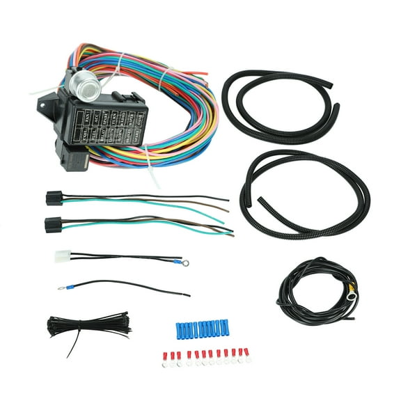 12-14 Circuit Universal Wiring Harness Muscle Car Hot Rod Street Rod XL Wires