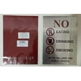 thumbnail image 2 of No Smoking, Eating Or Drinking SIGN (Brush Aluminium, ALUMINUM 7x10), 2 of 2