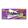 thumbnail image 1 of Goma de mascar Trident Fruit Mix sin azúcar sabor uva y limonada 18 pzas, 1 of 4