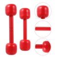 thumbnail image 1 of Hytrove Lot de 2 Haltères Rouges pour Enfants Renforcement Musculaire en Forme de Barre, 1 of 7