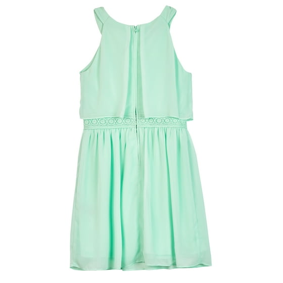 AMY BYER - Pleated Popover Dress with Necklace (Big Girls) - Walmart.com