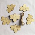 thumbnail image 6 of MLINS  10 PCS Bee Decorations Present Wood Craft Shapes Fruit Tassel Charm DIY, 6 of 8
