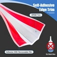thumbnail image 4 of Clear Rubber Edge Trim, Self-Adhesive Clear Rubber Edge Trim, Edge Protector for Sheet Metal, Glasses or Flexi Glasses, Silicone Rubber Material, Fit 1/4"(6.4mm), U Channel Edge Trim, Length 20Ft, 4 of 7