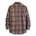 thumbnail image 4 of APEXFWDT Men's Classic Fit Plaid Flannel Shirts Fashion Long Sleeve Button Down Shirt Casual Loose Shirt Jackets with Pockets, 4 of 5