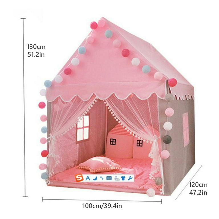 Pink tent sales with star lights