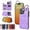 Purple, variant on TECH CIRCLE For iPhone 15 Wallet Case with Card Holder, PU Leather Kickstand Finger Grip Ring Shockproof Women Men Magnetic Protective Wallet Cover for Apple iPhone 15 6.1" 2023,Purple