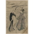 thumbnail image 3 of Toyokuni Utagawa 11x14 Black Modern Framed Museum Art Print Titled - Jibukiami (1799), 3 of 5