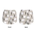 thumbnail image 3 of Balery winter Snowflake beer Pantalones cortos deportivos para mujer con forro y dos bolsillos, elásticos, para entrenamiento, gimnasio, yoga-X-Large, 3 of 7