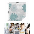 thumbnail image 4 of Turquoise White Floral Cloth Napkins Set of 8 Reusable Dinner Napkins, Elegant Chrysanthemum Farmhouse Cocktail Napkin Washable Table Napkins for Wedding/Holiday Party/Baby Shower 20"x20", 4 of 7