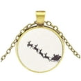 thumbnail image 2 of Fiudx Collar Antiguo, Elegante Colgante de Aleación, Amuleto Navideño Multicolor, Ideal Como Regalo, Accesorio de Moda para Mujer, Altura 2,7 Cm, Ancho 3,7 Cm, Empaque Independiente., 2 of 3