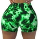 thumbnail image 2 of Fotbe Green Tie Dye Shorts Sin Costuras – Shorts Deportivos de Cintura Alta para Mujer, Elásticos para Gimnasio, Yoga, Running o Ciclismo-Large, 2 of 8