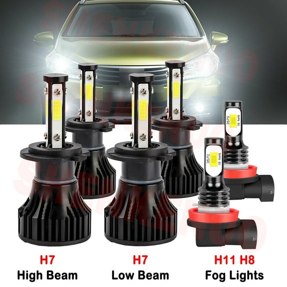 H7 High&Low Beam for Suzuki Grand Vitara 2016-2017 LED Headlights H11 Fog Lights 6pcs
