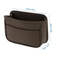thumbnail image 4 of Unique Bargains Car Trash Can Portable and Hanging Car Door Faux Leather Trash Bin Brown 1 Pcs, 4 of 6