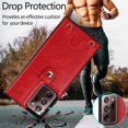 thumbnail image 4 of Galaxy Note 20 Ultra PU Leather Wallet Case,Necklace Crossbody Lanyard Case Cover with Card Holder Adjustable Detachable Anti-Lost Neck Strap Case for Samsung Galaxy Note 20 Ultra,6.9",Red, 4 of 14