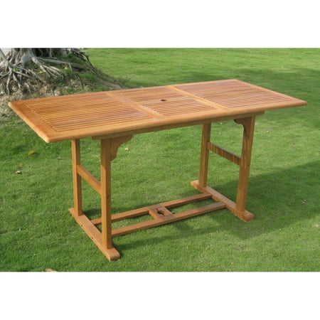 International Caravan Royal Tahiti Balau Extendable Outdoor Patio International Caravan Royal Tahiti Balau Extendable Outdoor Patio Dining Table