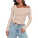 thumbnail image 1 of Salir Tops Y2K Camisa Crop Top Mujeres Color Sólido Traje Diario Calle, 1 of 9